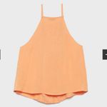 Stradivarius Flowing halter top Mandarin orange Photo 3