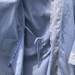 Eileen West | Seersucker Summer Robe Blue & White Size XS Cottagecore (no belt) Photo 6