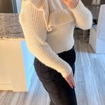 Wild Fable  white ruffle sweater Photo 3