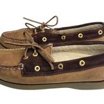 Sperry  Top-Sider ™® ✌︎︎ Gold Eyelet Leather Boat Shoes ✌︎︎ 2 Tone Brown ✌︎︎ 6M Photo 4