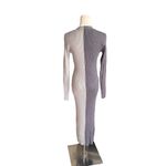 STAUD - Shoko Sweater Dress Gray Colorblock Midi Sz M Photo 4