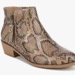Zodiac  Brown & Tan Snake Multi Ankle Boots(6M) Photo 0