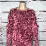 ODDY Size 2XL Pink & Purple Acid Wash Cage Long Sleeve Knit Top Shirt Photo 1