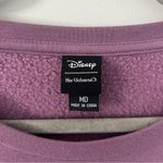 Her Universe Disney Alice In Wonderland I’m Late Purple Floral Crewneck Sweater Photo 4