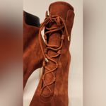  Shoes Good American Brown Suede Booties Lace Up Stiletto Size 8.5 Photo 10
