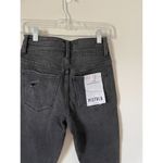Revolve Pistola x Skinny High Rise Raw Hem Denim Jeans Black Gray Size 26 NEW Photo 5