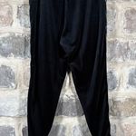 Nike  Heritage Velour Velvet Sweatpants Women's Large Joggers Stretch Black White Photo 5