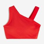 H&M DryMove Medium Support Sports bra tank top asymmetrical workout running Photo 1