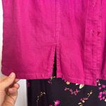 Studio Ease Vintage Black Pink Floral Dress & Short Sleeve Jacket Set Purple Size 8 Photo 3