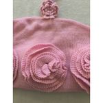 SheIn  Pink Knit Cropped Halter Top Three Rose Appliques size L Photo 1