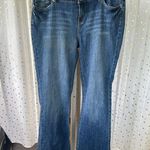 O'Neill Junior's Medium Wash Light Distressed Factory Faded Boot Leg Jeans 13 Photo 1