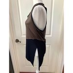 Koral 3/$15 NEW Asymmetric Colorblock Ribbed Tank Top in Brown/Black Photo 3