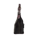 Dooney & Bourke Pebble Leather Shoulder Bag Dark Brown Hobo Tote Zip J1044203 Photo 7