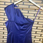 Eliza J . Purple One Shoulder Satin Dress Size 6 Photo 6