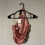 ZARA  Metallic Pink Halter Tank Top Photo 2