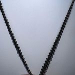 Vintage Huichol Beaded Necklace, Mexican traditional dress dancer Black Photo 3