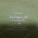 CJ Banks Green Everyday Fit Tank Top (1X) Photo 5