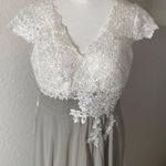 Women’s Ivory Lace Top Chiffon V Photo 0