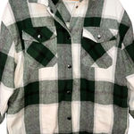 HFX Womens Green Plaid Flannel Snap Button Comfy Casual Fall Shirt Jacket Medium Photo 3