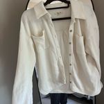 Madewell  Ivory Waffle Knit Top Photo 3