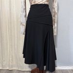 Karen Kane Women Black Asymmetrical Midi Fit & Flare Gothic Skirt Size XL Photo 8