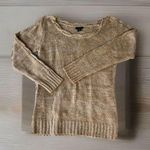 Apostrophe Women's‎  Beige Knit Sweater L Warm Boat Neck  Acrylic Photo 0