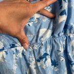 MISA Los Angeles Tilly light blue wildflower v neck romper Photo 9