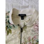 Torrid White &Pink Floral Lace Bomber Jacket Spring Summer Casual Size 0 Photo 4