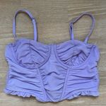 Tic Toc  Purple Corset Bustier Crop Tank Photo 0