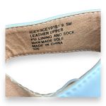 Steve Madden Icey Espadrille two white strap wedges Sz 9.5 Leather Photo 7