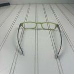 Women’s Lime Green Rectangular Eyeglasses Stripe Arms | Fashion Reading Glasses Photo 3
