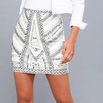 Lulus Deluxe Love White Beaded Skirt Photo 0