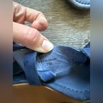 Kate Spade Elegant Classy Navy Blue Suede Women's Wedge Heels Sandals Size 7 Photo 8