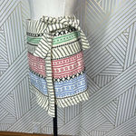 Dodo Bar Or Leonil Mini Wrap Skirt in Colorful Embroidered Size Medium Tan Photo 5