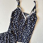 Laura Ashley Y2K Vintage Large Blue Daisy Lace Cami Babydoll Top Pajama Set Photo 2