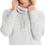 Marmot Gray Turtleneck Sweater with Cowl Design Photo 0