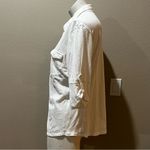 Caslon  white button up collared blouse Photo 3