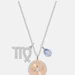 Swarovski  Zodiac Pendant, Virgo, horoscope pear-shaped Crystal Necklace (New) Photo 1