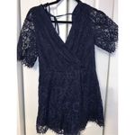 Trixxi Blue lace romper size medium Photo 0
