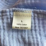 Elan  Julie Gauzy Button Down Tie Top Photo 5