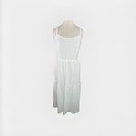 Lucky Brand  Sz M White Eyelet Tiered Summer Sun Dress Cotton Beach Boho Festival Photo 1