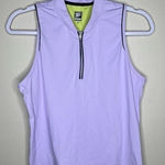 Tail Tech Quarter Zip Stretch Athletic Tank Top‎ Purple Size M Photo 0