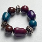 None Women's Fashion Beaded Multi-color Stretchy Band Bracelet Photo 1