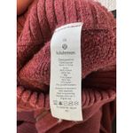 Lululemon Call Me Cozy Wrap One‎ Size Heathered Deep Rouge Pima Cotton Sweater Red Photo 5