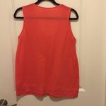 DKNY  Jeans Coral Striped Ruffle Blouse Size XL Photo 5