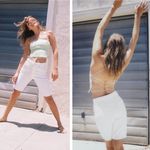 ZARA NWT  DENIM HIGH WAISTED SHORTS WHITE BLOGGERS FAV Photo 1