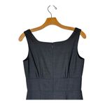 J.Crew  Dress Women 2 Gray Wool Blend Sleeveless Scoop Neck Sheath Career Preppy‎ Photo 3