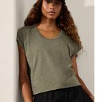 Athleta XL Classic Slub Tee Moss Green X-Large 624101012 Photo 0