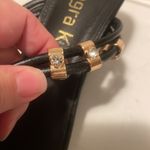 Allegra K  black lucite sandals size 10 wedge 2.5 inches Photo 3