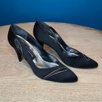 Stuart Weitzman Vintage  Satin Bejeweled Pumps Heels Size 8 Narrow Photo 0